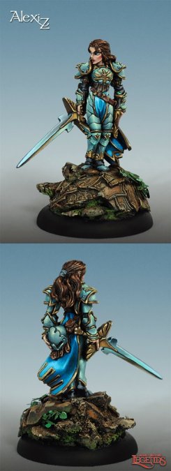 Reaper 02725: Alaine, Female Paladin, Dark Heaven Legends