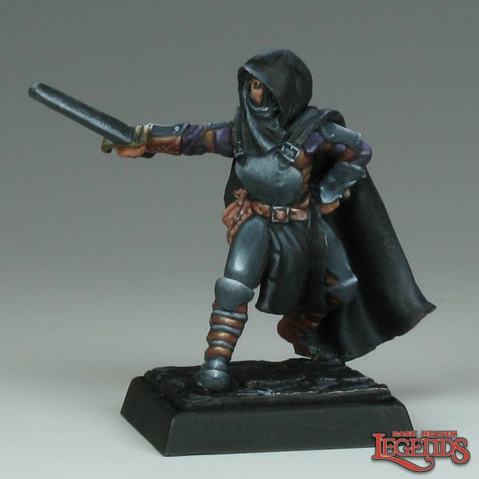 Reaper 03097: Blacksilk, Male Thief, Dark Heaven Legends
