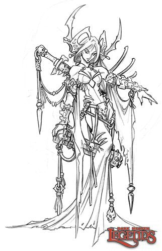 Reaper 03126: Ghoul Queen & Servants, Dark Heaven Legends