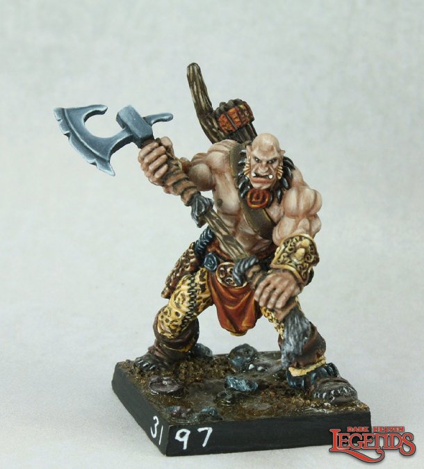 Reaper 03197: Thelgar, 1/2 Orc Barbarian, Dark Heaven Legends