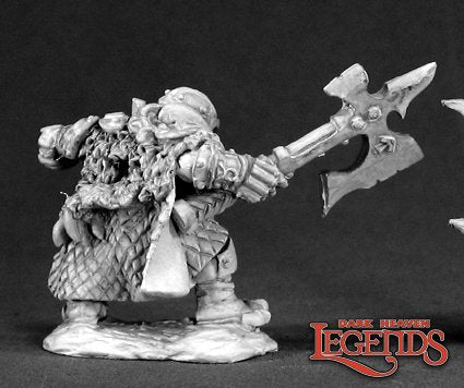 Reaper 03386: Thorvald Clawhelm, Dwarf Hero, Dark Heaven Legends