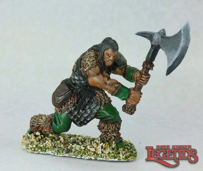 Reaper 03468: Barbarian Hero, Dark Heaven Legends