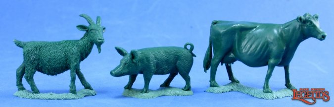 Reaper 03719: Animal Companions: Goat, Pig, Cow, Dark Heaven Legends