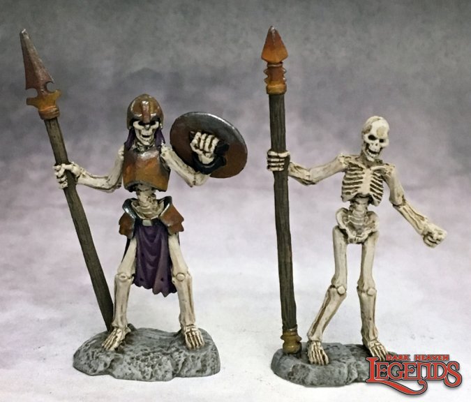 Reaper 03757: Skeletal Spearmen (2), Dark Heaven Legends