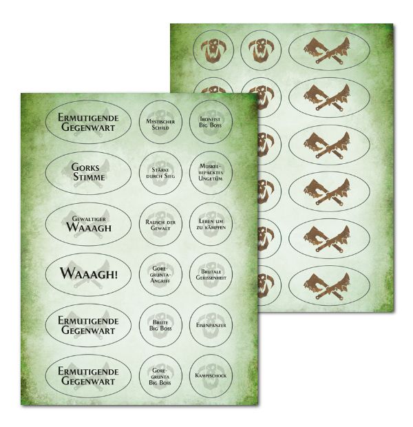 Warscroll Cards: Ironjawz, German