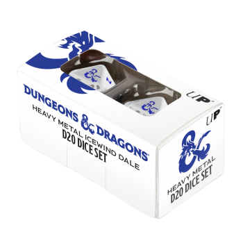 UP - Heavy Metal Icewind Dale D20 Dice Set for Dungeons & Dragons