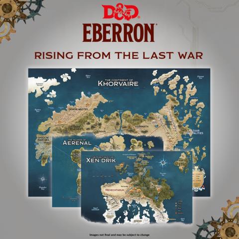 D&D Landkarte Eberron (3er Set) (Neuauflage)