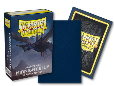 Dragon Shield Matte Sleeves Japanese Size (60) – Midnight Blue