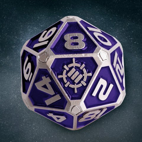 ENHANCE Tabletop Collectors Edition 7pc Metal RPG Dice Set Purple