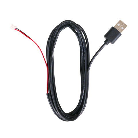DataStream USB-A to M-Connector Terminal Power Cable for ENHANCE Sorcerer's Potion Light 1,8m Black