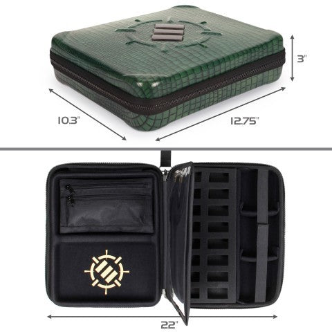 ENHANCE Tabletop RPG Organizer Case Collector's Edition Green Dragon Scales