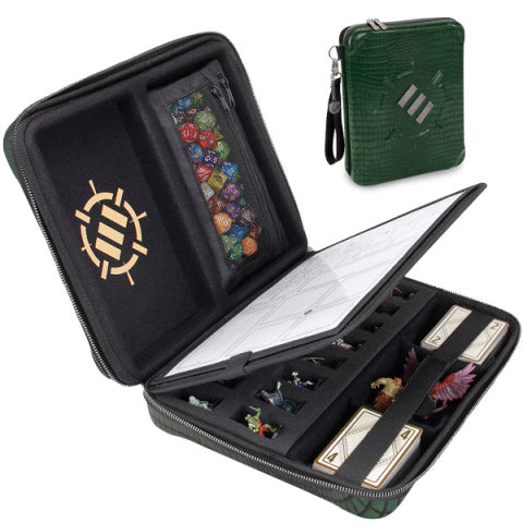 ENHANCE Tabletop RPG Organizer Case Collector's Edition Green Dragon Scales