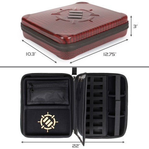 ENHANCE Tabletop RPG Organizer Case Collector's Edition Red Dragon Scales