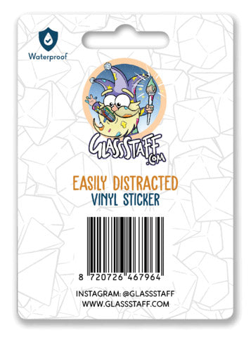 Easily Distracted Sticker
