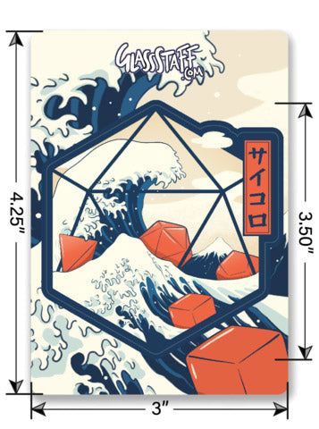 Great Wave of Dice Sticker