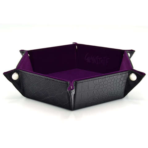Hexagonal Foldable Rolling Tray - Dragon Skin Purple