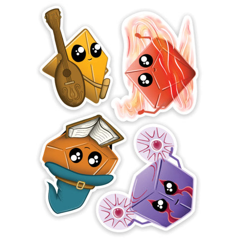 Kawaii Dice Sticker Pack 2