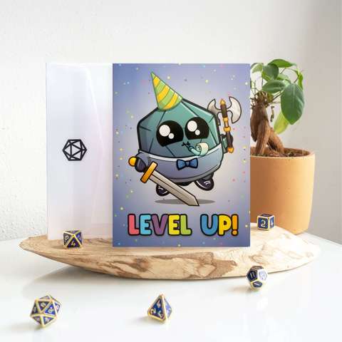 Grußkarte "Level Up"