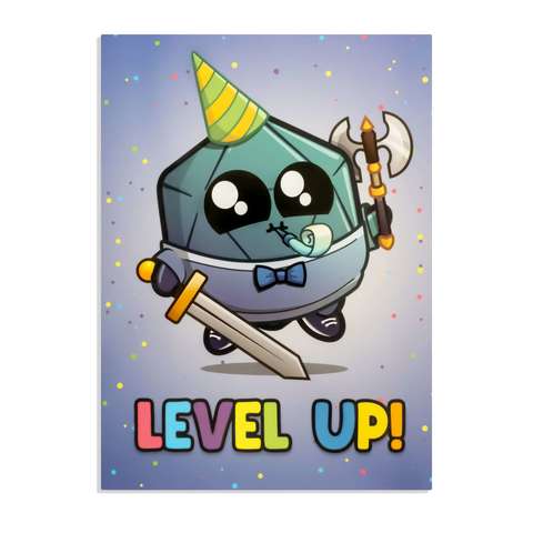 Grußkarte "Level Up"