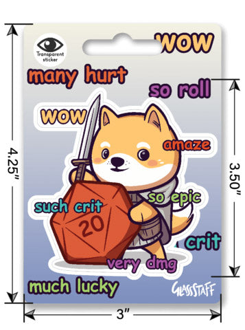 Much Crit Sticker