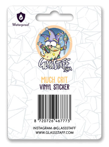 Much Crit Sticker