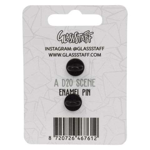 A d20 Scene Pin