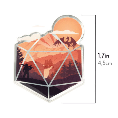 The d20 Hero Pin