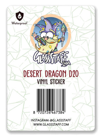 Dragon D20 Sticker