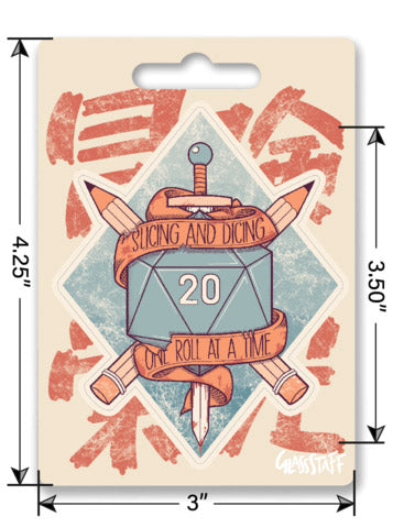 Slicing and Dicing Sticker