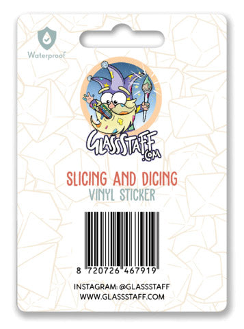 Slicing and Dicing Sticker