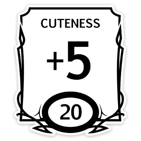 Stat Block Cute Sticker