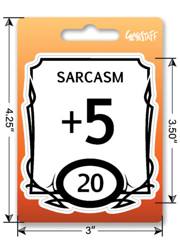 Stat Block Sarcasm Sticker