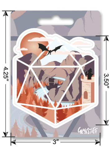 The Arrival d20 Sticker