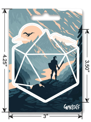 The d20 Champion Sticker