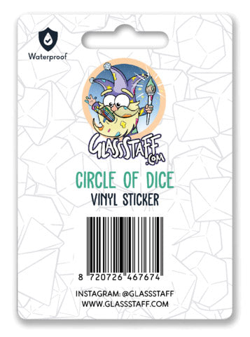 Circle of Dice Sticker