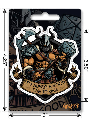 Time to Rage Sticker
