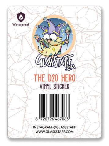 The D20 Hero Sticker