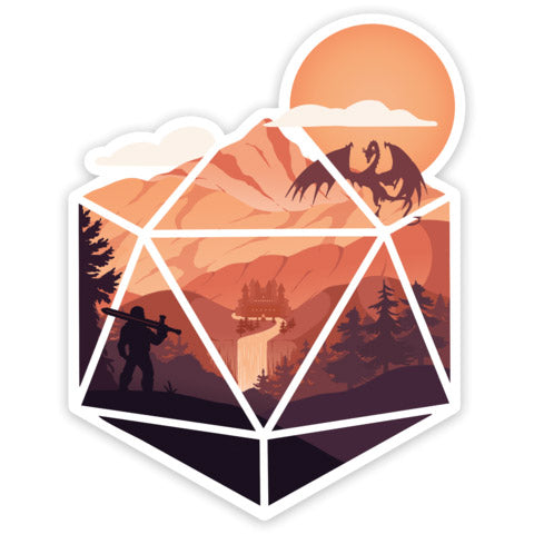 The D20 Hero Sticker