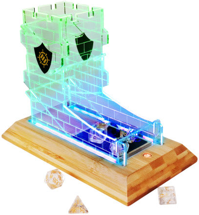ENHANCE Tabletop LED Dice Tower and Dice Set