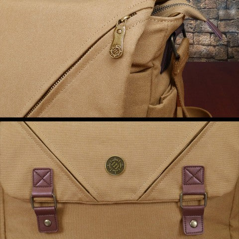 ENHANCE Venturer's Canvas Messenger Bag