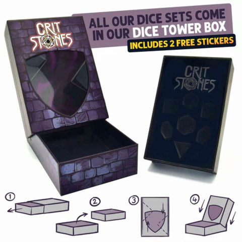 Verdant Valley Sharp Edge Resin RPG Dice Set