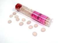 Chessex Crystal Pink Frosted Glass Stones
