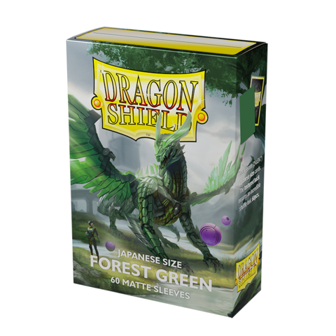 Dragon Shield Matte Sleeves – Forest Green (Japanese Size, 60 Hüllen)