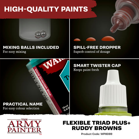 The Army Painter Warpaints Fanatic Flexible Triad PLUS+ – Deep Greens (7 Farben)