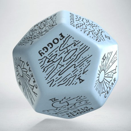 Viridian Jumbo Dice Weather Generator Die D12 Blue