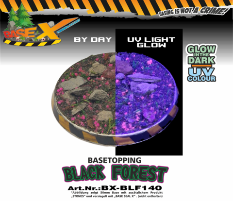 Base X Basetopping: BLACK FOREST (140ml) UV-Effect