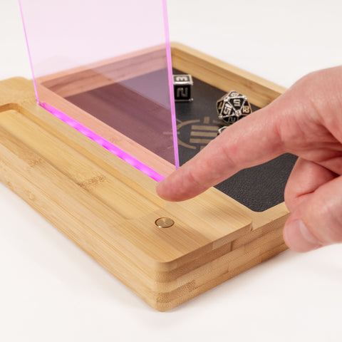 ENHANCE LED Writing Score Board & Dice Tray for Table Games - Dice Rolling Tray