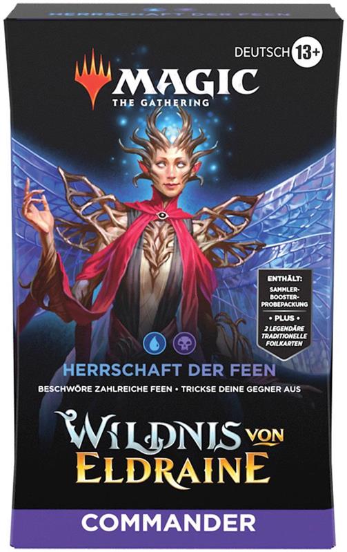 MTG - Wildnis von Eldraine Commander-Deck (DE) Herrschaft der Feen (Blau/Schwarz)