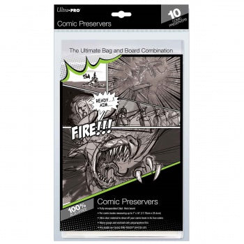 UP - Comic Preserver 7" X 10" (10 Bags)
