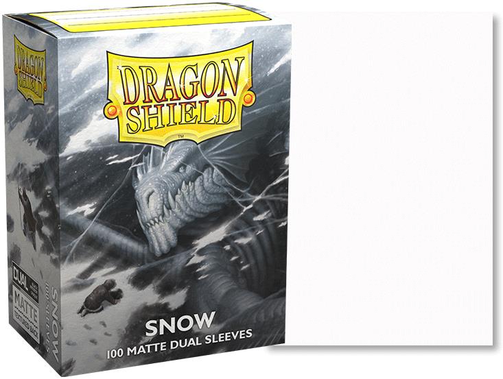 Dragon Shield Standard Sleeves - Dual Matte Snow (100 Sleeves)